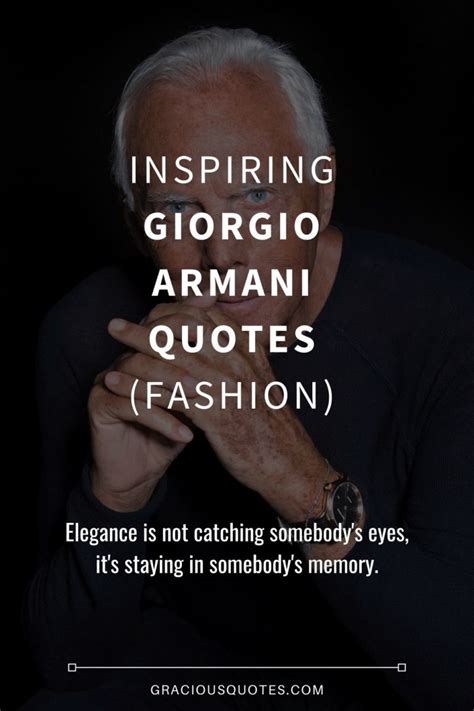 armani quote.